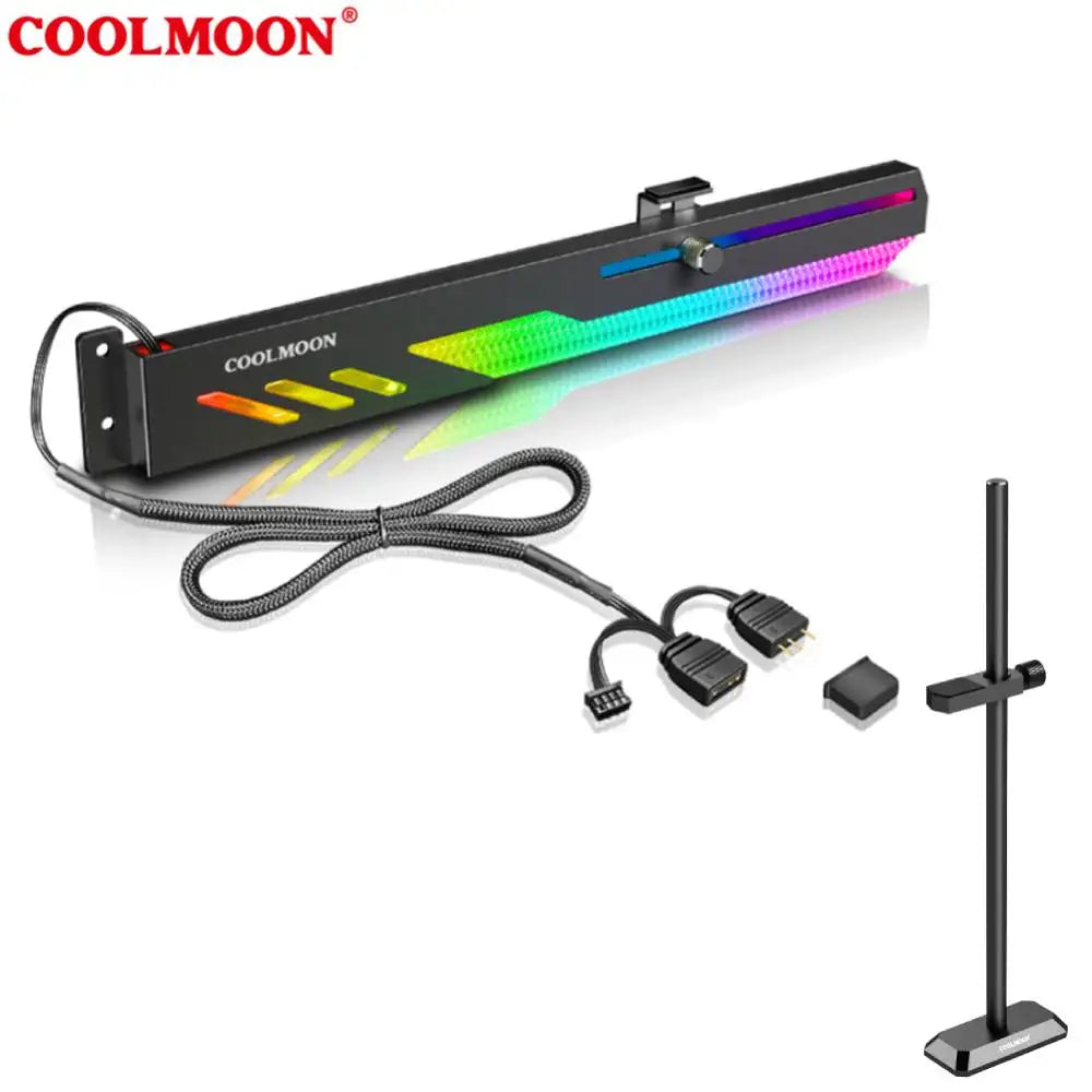 Support de carte vidéo GT8 personnalisé, 5V, 3 broches, ARGB, GPU, VGA, boîtier PC de bureau, accessoires de bricolage