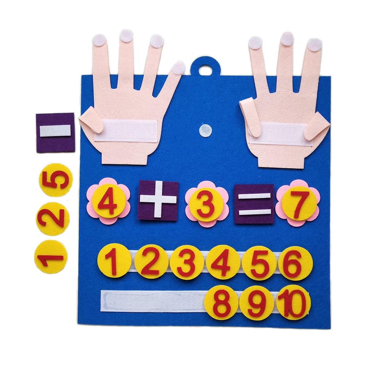 Jouets Montessori pour tout-petits, chiffres de doigts en feutre, jouet mathématique, comptage, éducation précoce, jeu d'apprentissage pour enfants, Intelligence