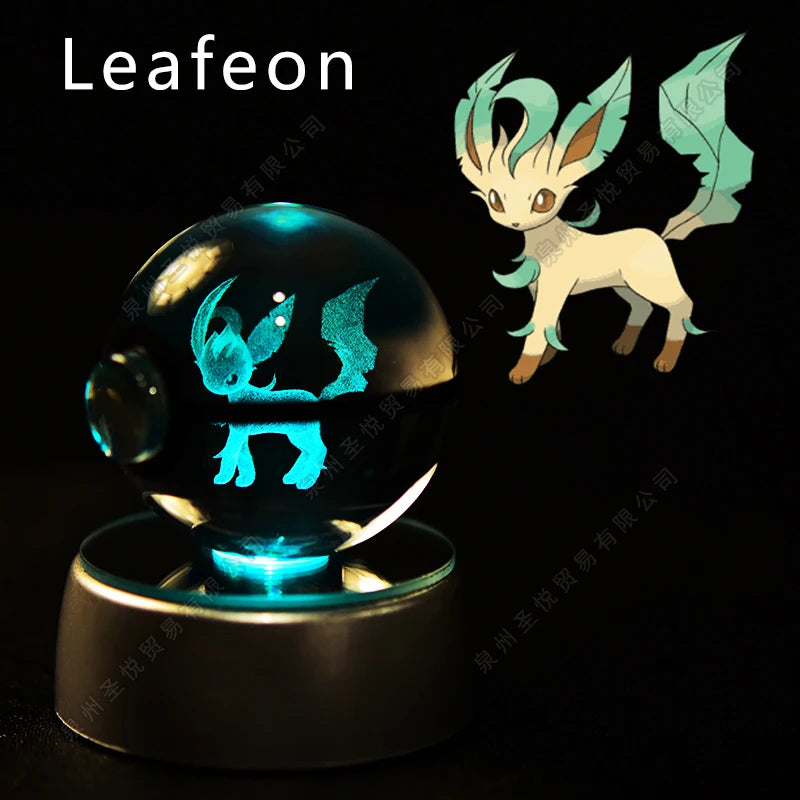 Boule de cristal 3D veilleuse — lampe en verre, statue, cadeau d'anniversaire pour enfants