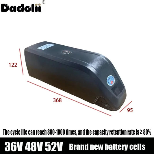 Batterie Vélo Électrique 36V/48V/52V 20Ah/24Ah — Cellules 18650/21700 500-1000W VTT