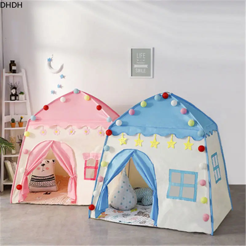 Kids tent indoor and outdoor games garden Tipi princess castle folding Cubby toys tents Children room house teepee Playhouse