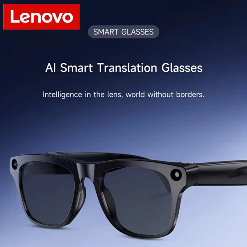Gafas de sol inteligentes Lenovo AI ChatGpt Bluetooth Táctiles Deportivas con cámara de 800mp Llamada Bluetooth Reproductor de música para iPhone NUEVO