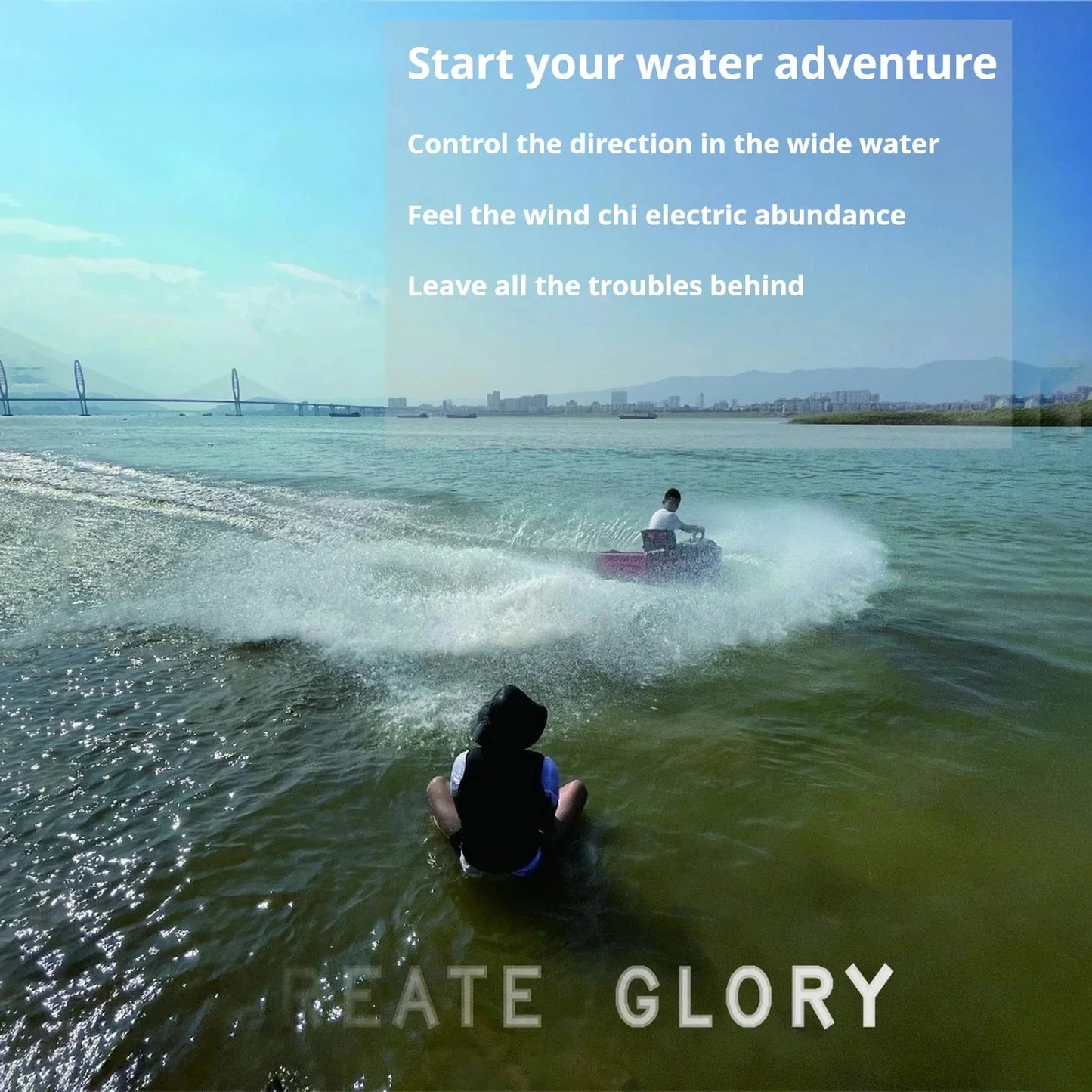 Mini bateau hydrojet 15KW, vitesse de 50 km/h et autonomie de 90 minutes, bateau à batterie détachable de 55 kg pour la pêche, le sauvetage et la course