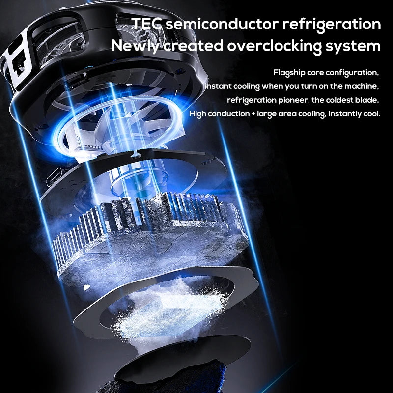 Refroidisseur téléphone portable USB — ventilateur gaming, streaming, dissipateur de chaleur