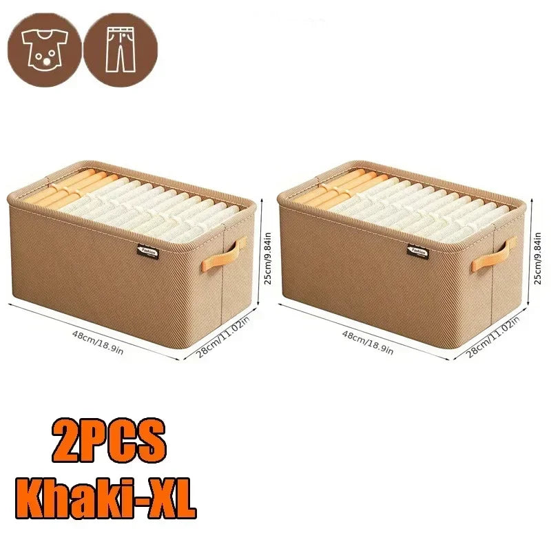 Boite de Rangement Garde-Robe Pliable — Organisateur Vêtements & Linge