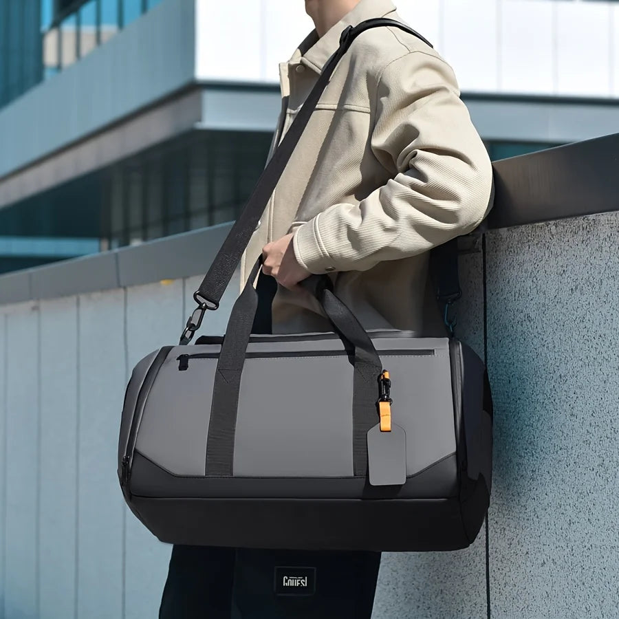 Sac de voyage de grande capacité pour hommes, sac de sport spacieux avec plusieurs compartiments, sac de week-end pour une nuit, sac de voyage