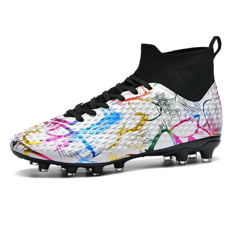 Crampons de Football AG Homme Tissu Extensible Respirant — Entraînement & Compétition EU 31–48