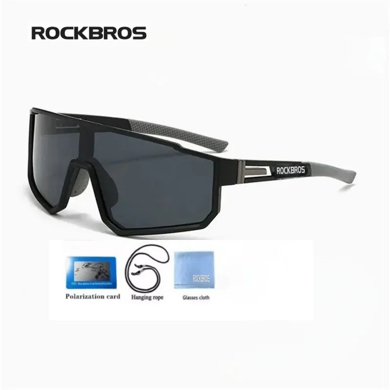 Lunettes de cyclisme surdimensionnées coupe-vent colorées — sport extérieur, homme