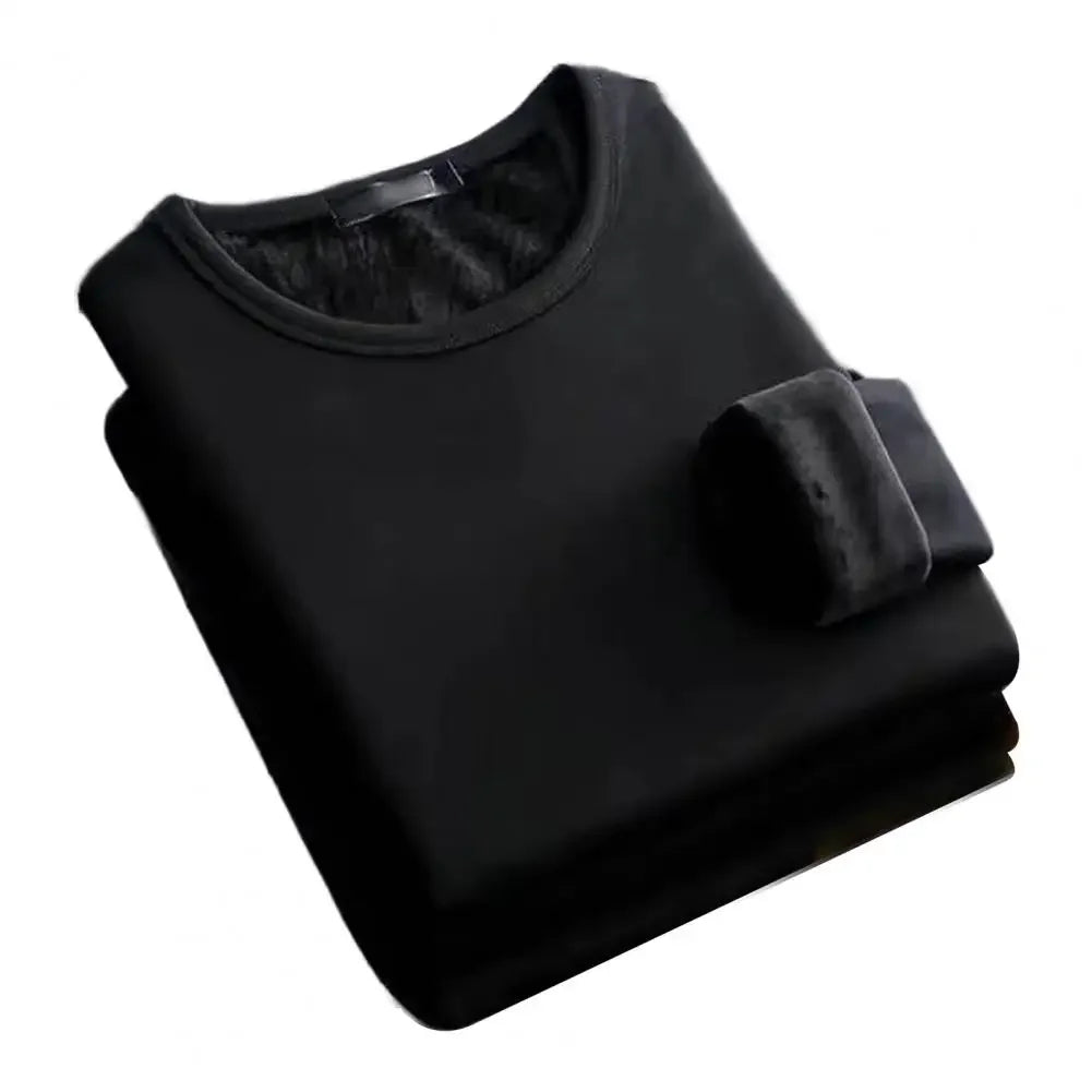 Sous-Vêtement Thermique Velours Homme Hiver — Manches Longues Col Rond