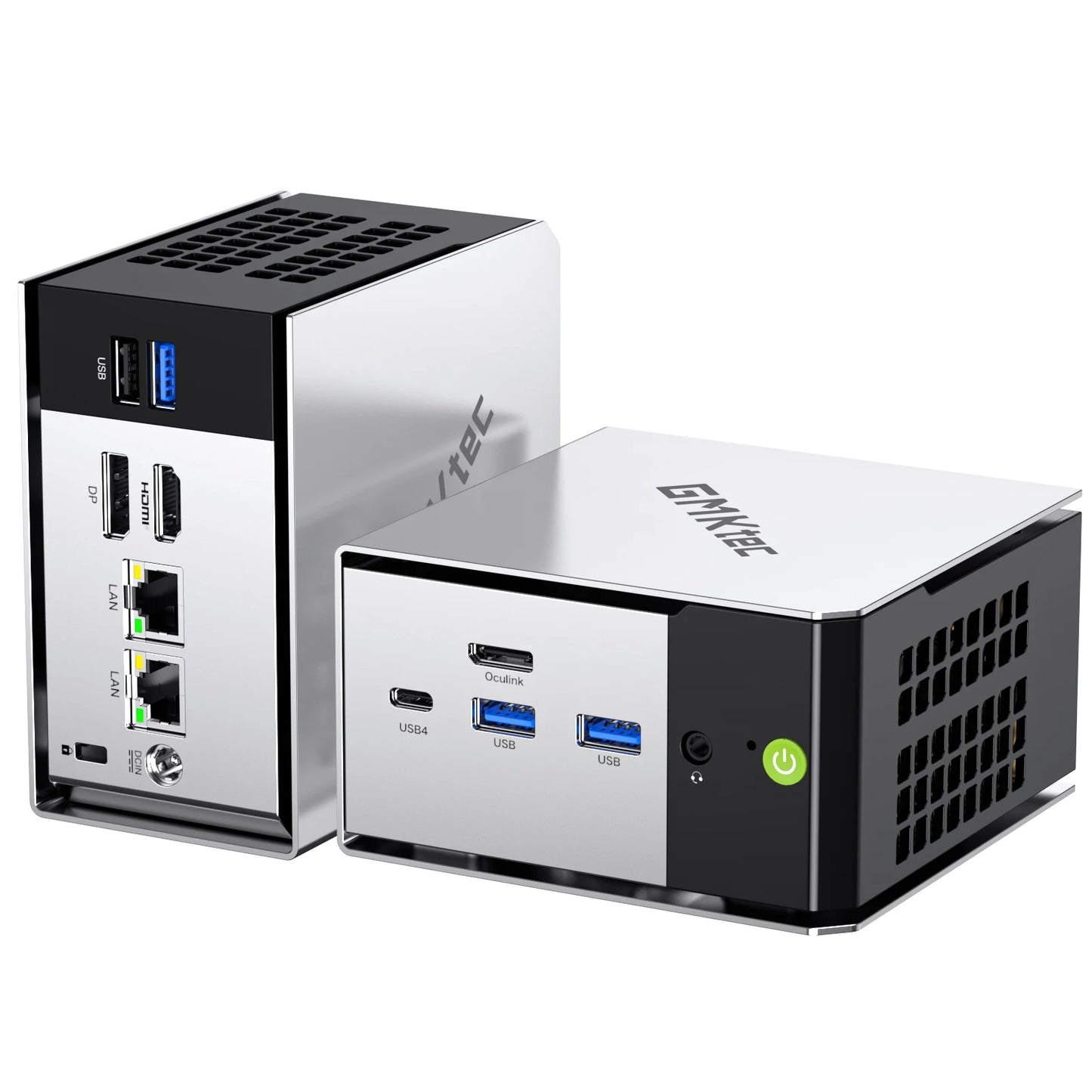 Mini PC GMKtec M8, AMD Ryzen 5 PRO 6650H, 16 Go de RAM, sans SSD, sans système d'exploitation, ordinateurs de bureau miniatures, triple affichage 4K, WiFi 5.2, BT6E, USB-C, DP