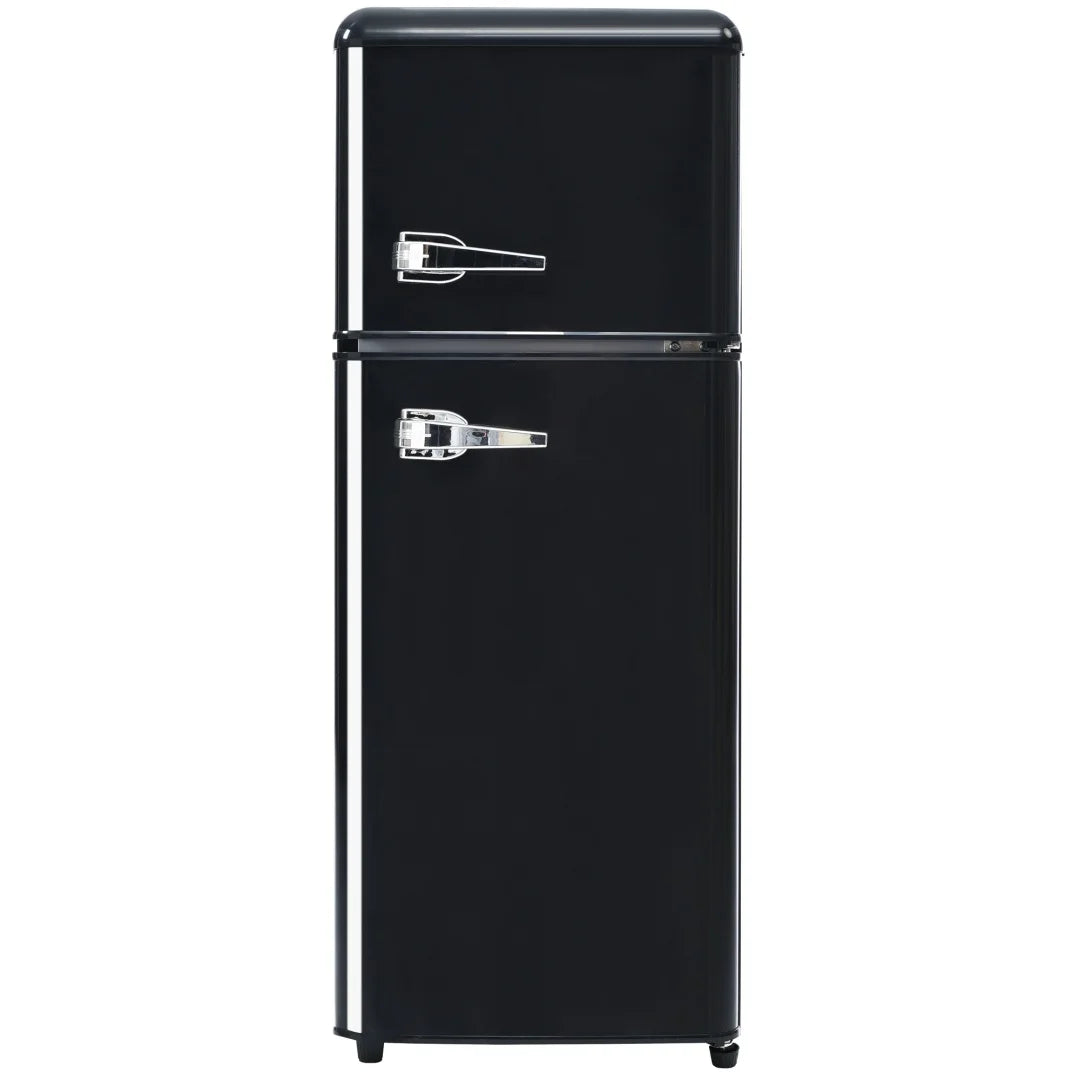 Frigorífico y congelador combinados, 105,5 cm de alto, 41 cm de ancho, doble puerta, volumen total 92 litros, capacidad del congelador 28 litros