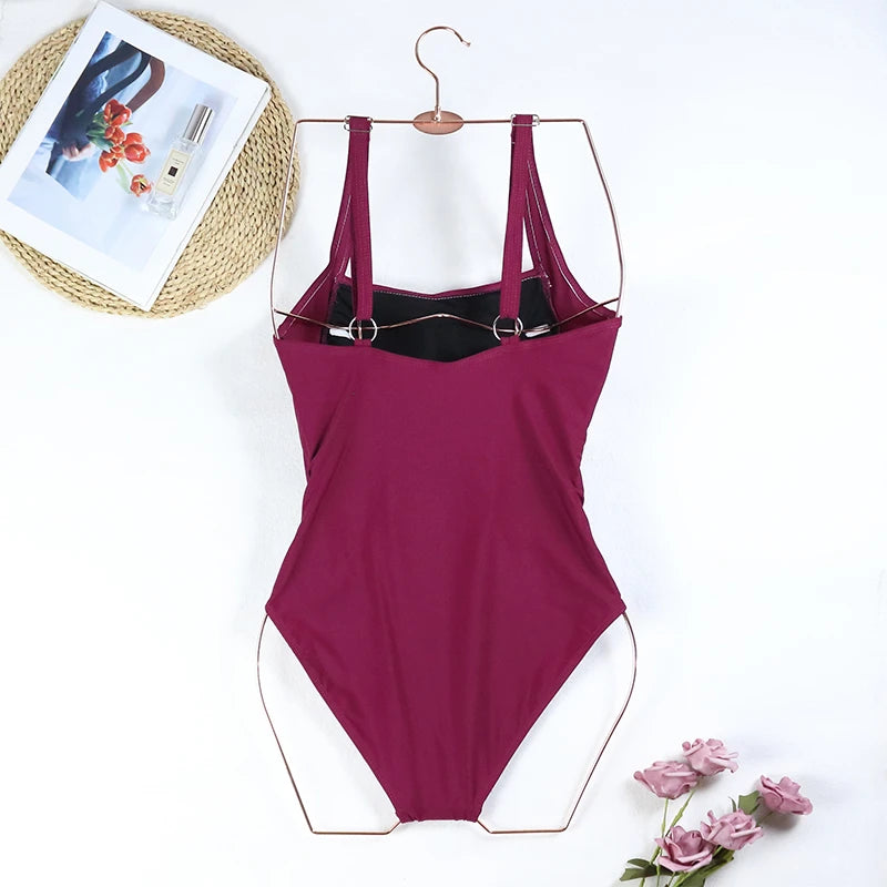 Maillot de bain une pièce Sexy pour femmes, Push Up, grande taille, contrôle du ventre, Monokini, vêtements de plage, Vintage, 2024