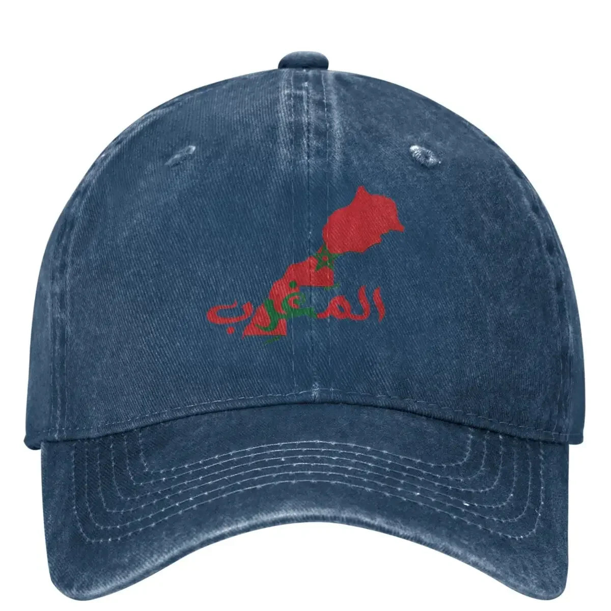 Casquette de baseball décontractée carte Maroc — camionneur, chasse, camping, hip hop, hommes et femmes, printemps
