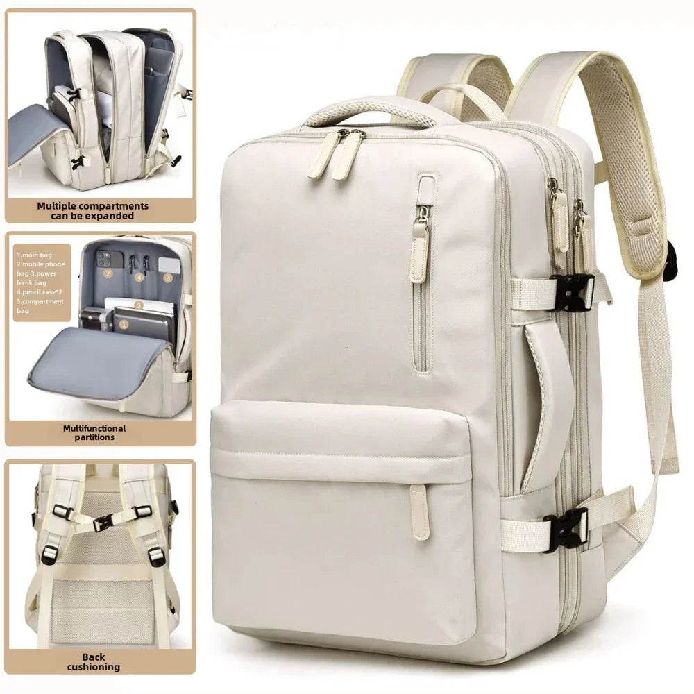 Sac à Dos Cabine Avion 45x30x25 — Ordinateur Voyage École Homme Femme