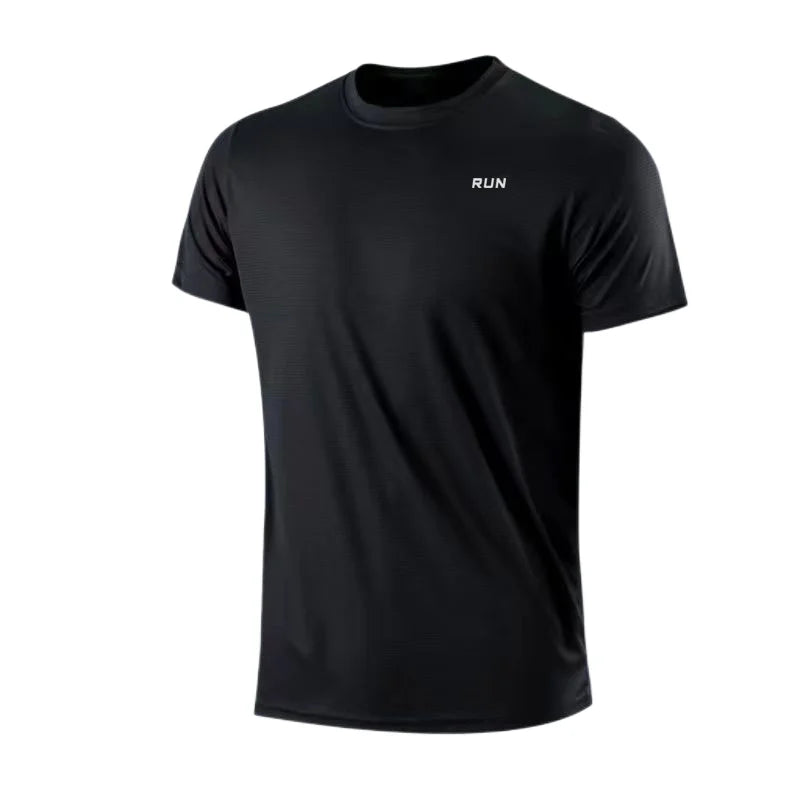 Men's Short Sleeve T-Shirt, Quick Dry, Moisture Wicking, Crew Neck, Workout Training, Sports Shirt, Gym, Running, Lightweight Y