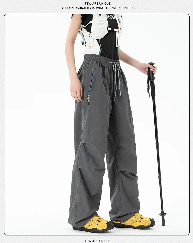 Pantalon de randonnée imperméable pour femmes, pantalon de parachutiste pour Sports de plein air, taille élastique, pantalon de Camping, solide, cyclisme, pêche, automne