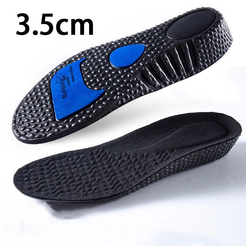 Plantillas elevadoras de altura, plantillas deportivas amortiguadoras para hombres y mujeres, almohadillas cómodas y transpirables para zapatos, 2 unidades/4 unidades