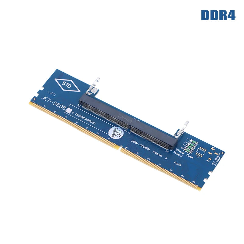 Adaptateur DDR3 DDR4 DDR5 pour ordinateur portable, convertisseur de carte SO-DIMM vers ordinateur de bureau, connecteur de mémoire RAM