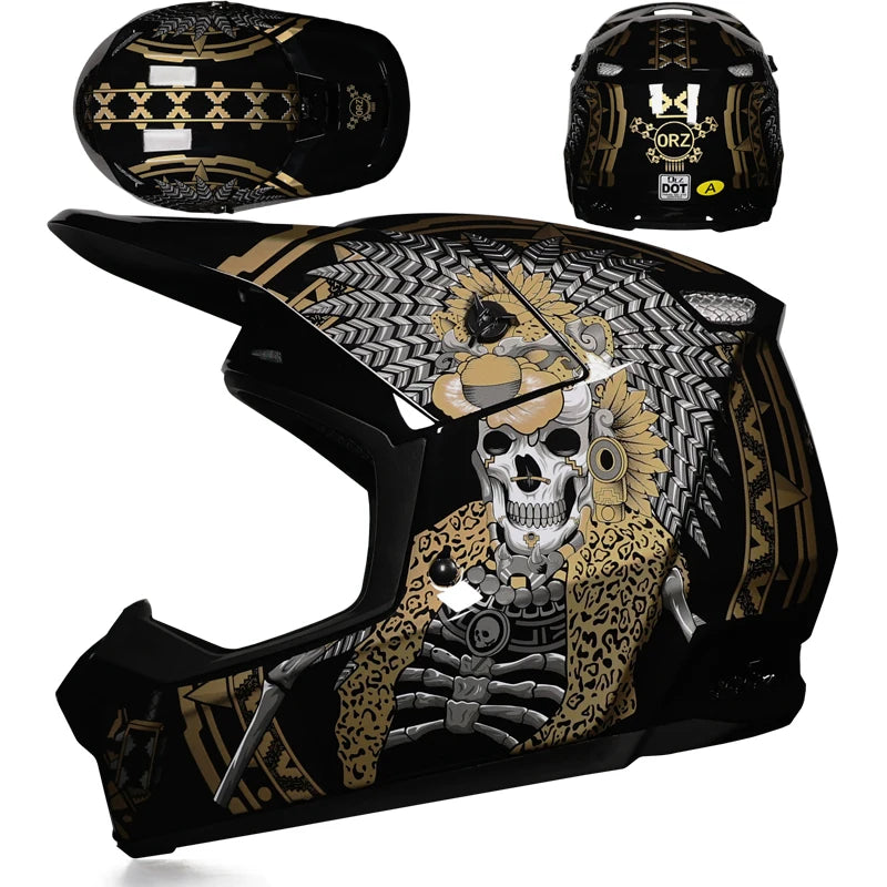Casque Moto Hors Route Enfants Professionnel — Tout-Terrain Lunettes Cadeau
