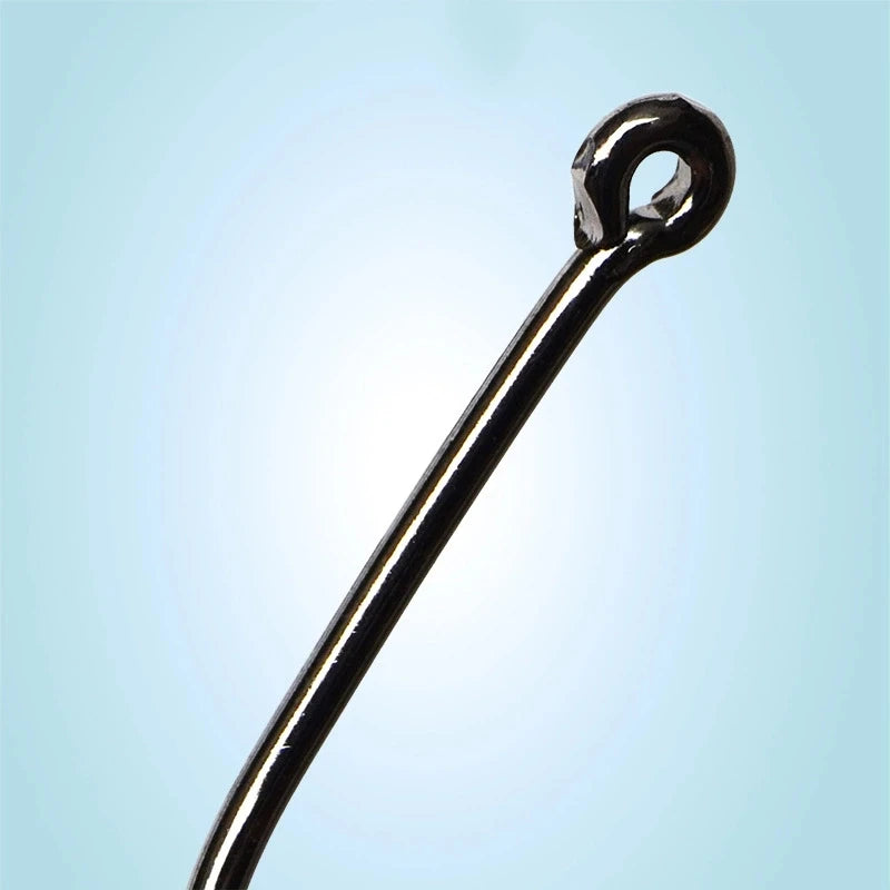 200pcs Fishing Hooks Circle Eye Hook 3#-12# Barbed Hooks for Carp Fishing, Fishing Tackle Goods Accessories