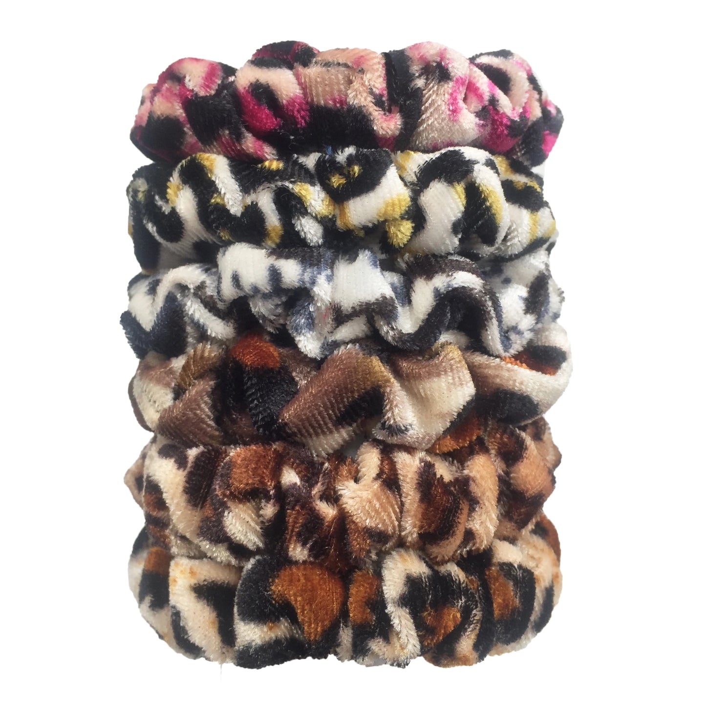 24/50/6 piezas de coleteros para mujer, accesorios de boutique de terciopelo, bonito estampado de leopardo, banda elástica de alta calidad, cinta para el pelo, lazo para cola de caballo