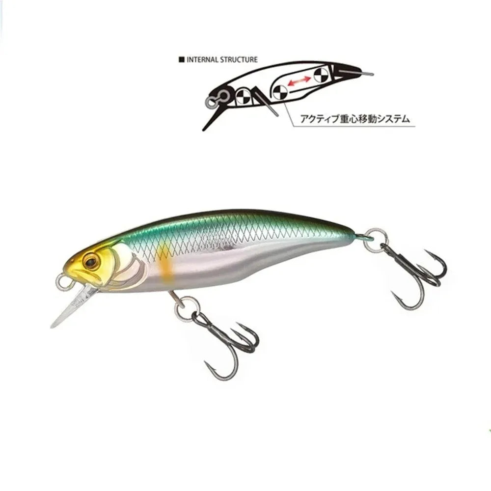 Leurre de Pêche 52mm 4.5g — Jerkbait Dur Brochet, Perche & Bar