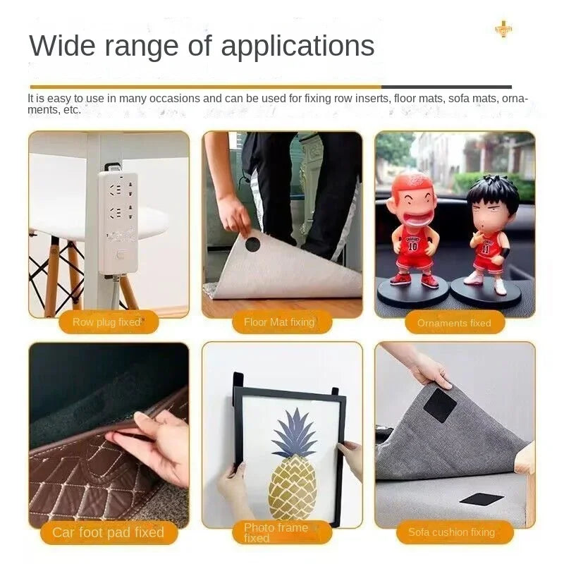 Double-sided adhesive tape for bath, super stitching, velcro, stripes, dreams, cable, auto carpet fasteners, evaluDIY