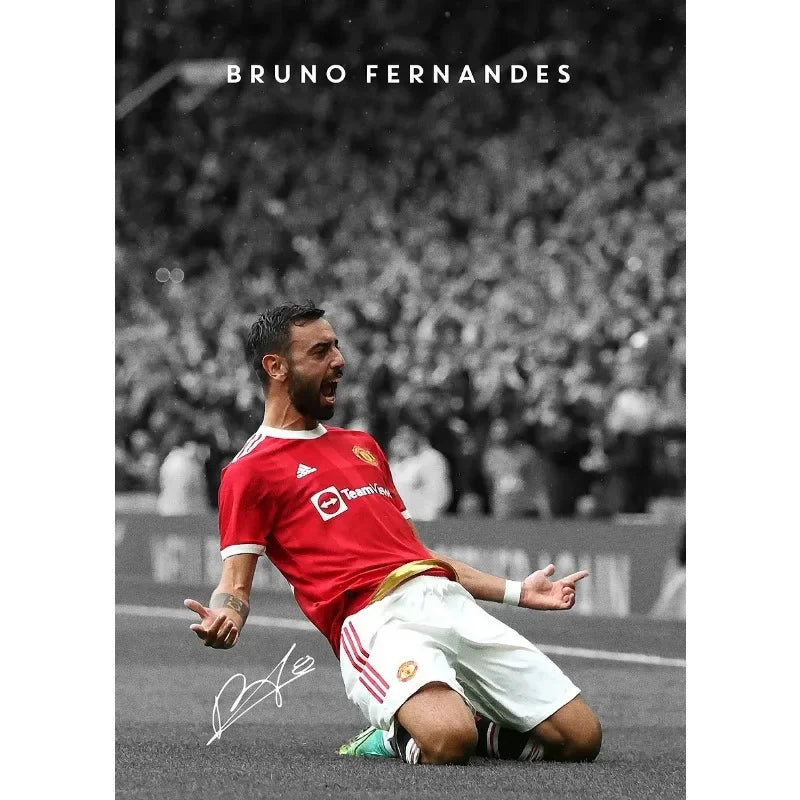 Affiche Toile Portrait Joueur de Football Style Moderne — Décoration Murale Salon