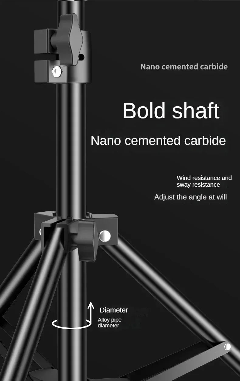 Support extensible de 170cm, hauteur réglable pour téléphone portable, trépied de Support en direct, enregistrement multifonctionnel, trépied d'atterrissage pour Selfie