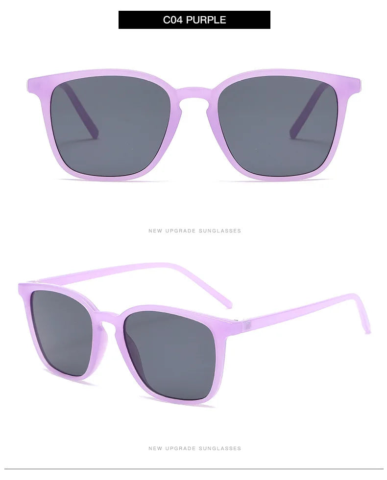 Lunettes de soleil carrées vintage tendance pour femmes — rétro