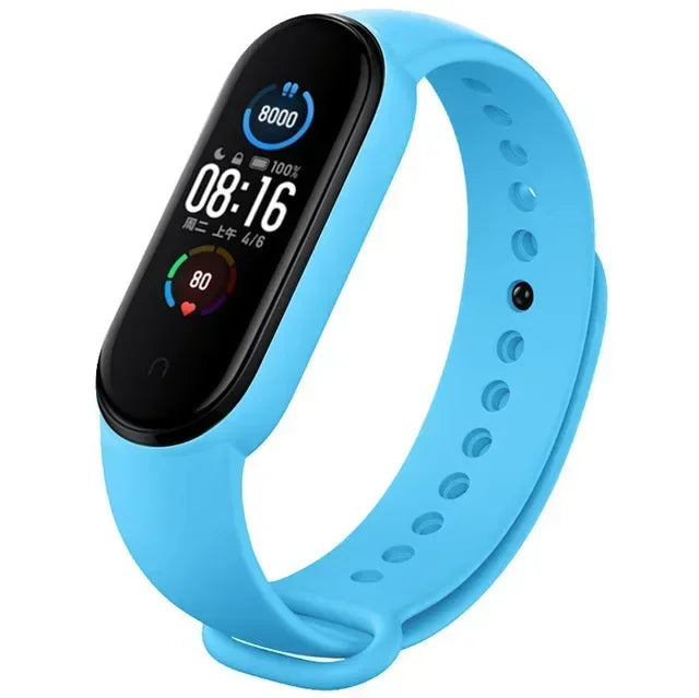 Watch Straps for Xiaomi Mi Band 7 6 5 4 3 Silicone Bracelet Wristbands MiBand 3/4 band5 band6 Smart Watch Accessories