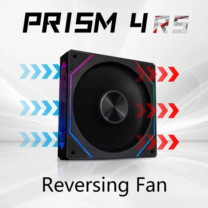 PRISM 4 RS ventilateur de boîtier d'ordinateur 12 cm ARGB 4 broches ventilateur de refroidissement silencieux 12 V grand Volume d'air 800-1600 tr/min