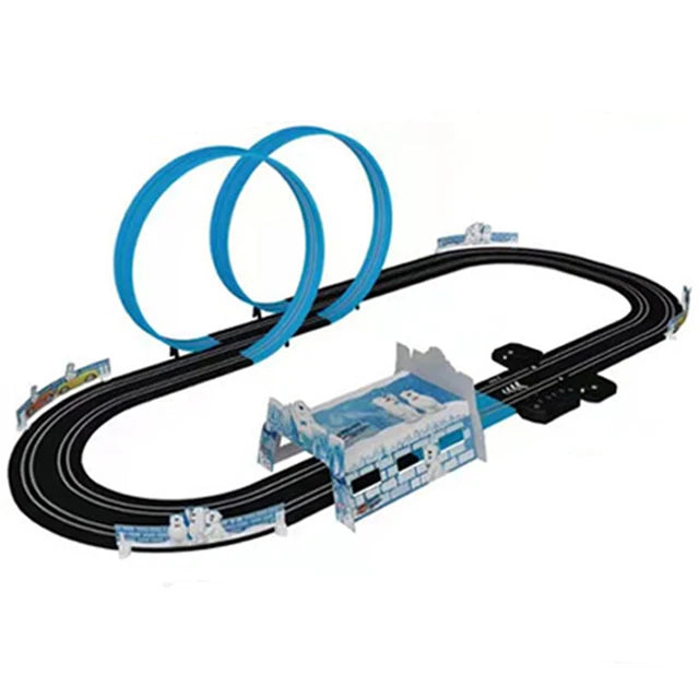 Ensemble de jouets voie ferrée électrique — double télécommande, piste de course, circuit, jouet pour garçons et enfants