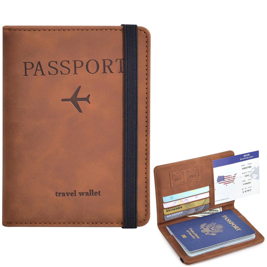 Porte-Passeport Voyage — Étui Portefeuille Accessoires Voyage Homme Femme