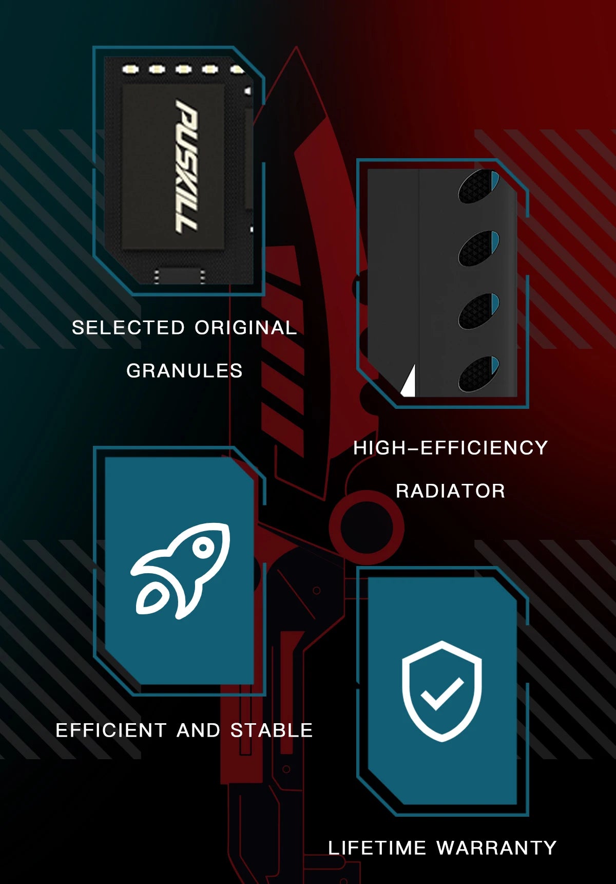 PUSKILL-Mémoire de serveur d'ordinateur de bureau, modèle DDR4, capacité 16 Go 8 Go, fréquence d'horloge 1.2/3200/2666mhz, ram, format UDIMM