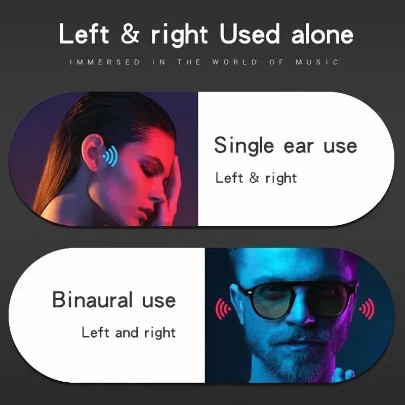 Nuevos auriculares Bluetooth 5.3 T75 de conducción ósea - auriculares deportivos impermeables con sonido estéreo HiFi