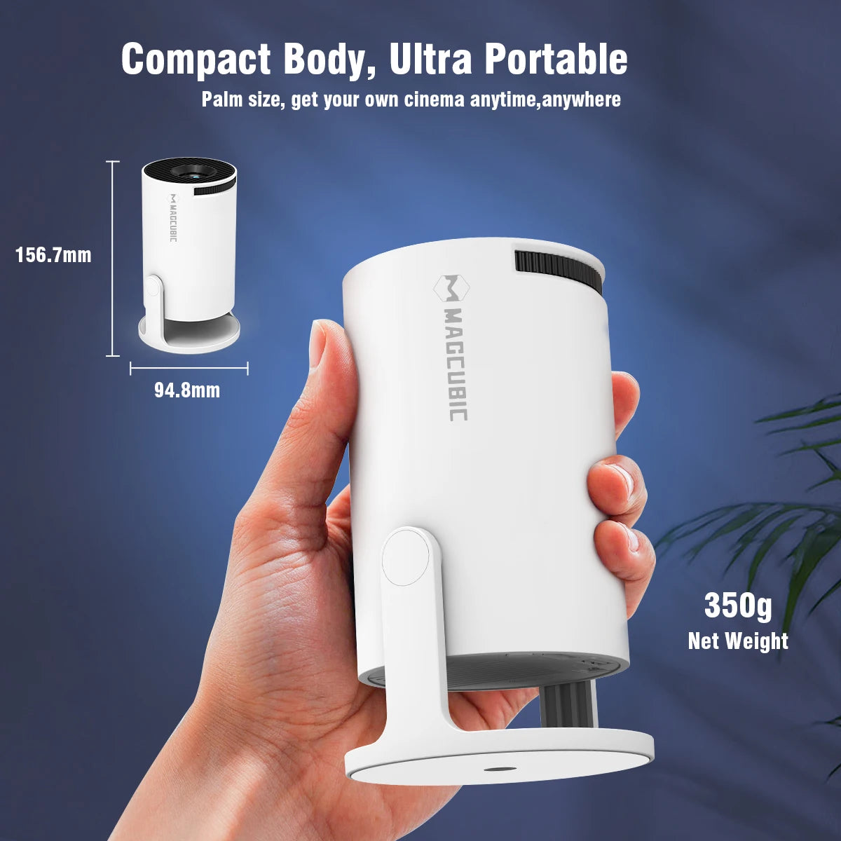 Magcubibc 8K Wifi6 HY300 Pro Projector Android 14 290 ANSI Dual WIFI Allwinner H726 BT5.4 720P Portable Outdoor Home Theater