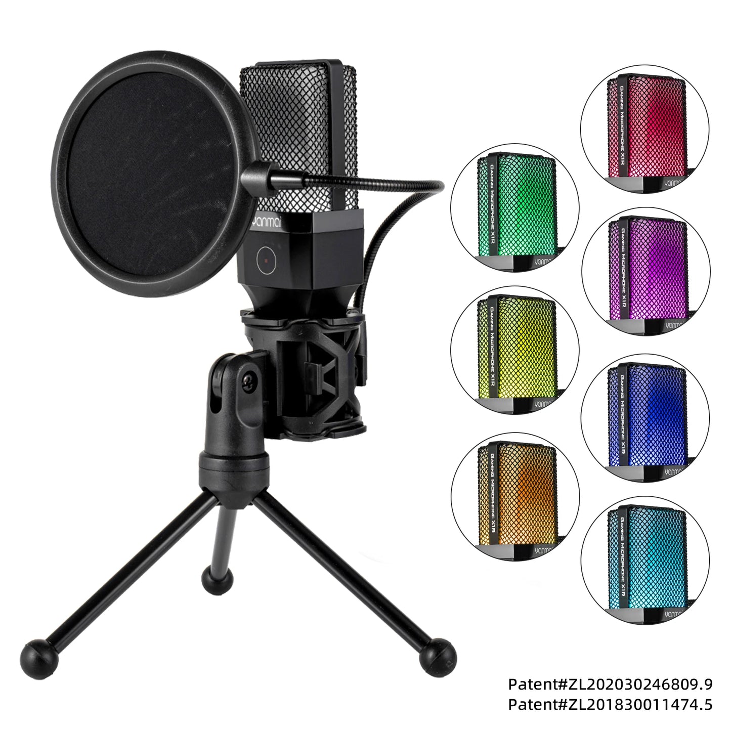 Microphone USB à condensateur pour gaming et podcast – Micro filaire pour PC, streaming et karaoké