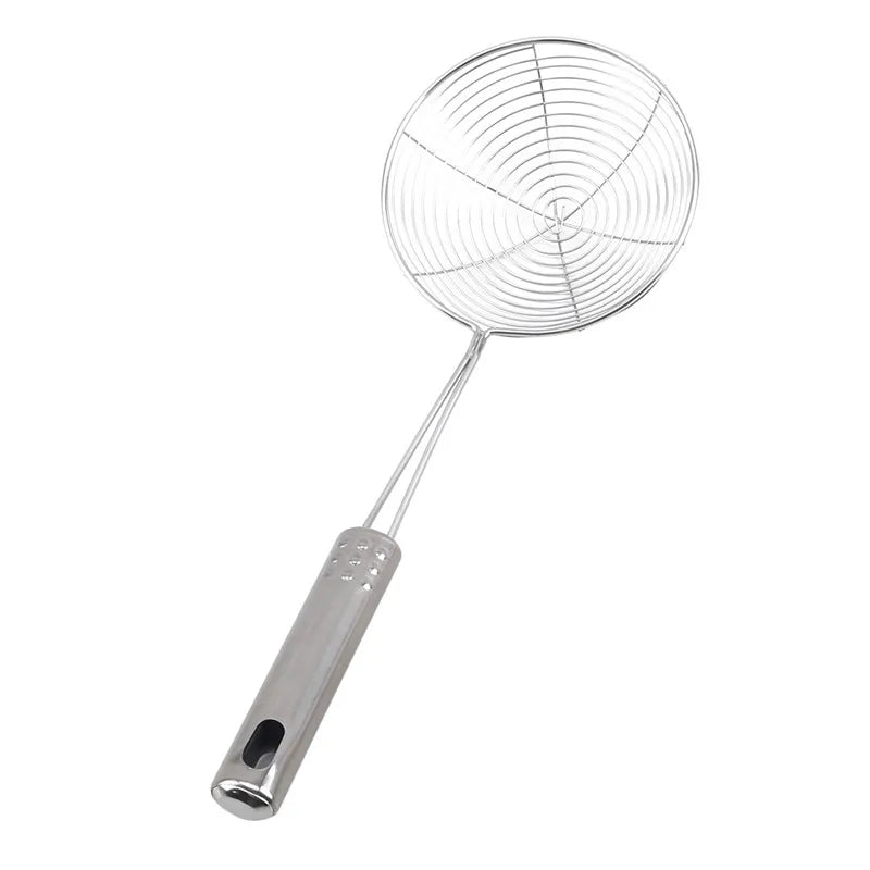 Naren Stainless Steel Skimmer, Mesh Filter, Oil Pot, Kitchen Utensils, Fryer Strainer, Kitchen Strainer, Cooking Tool