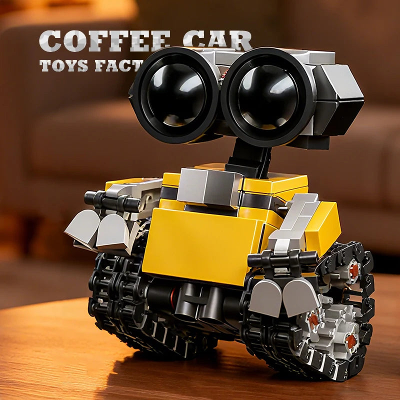 Mini MOC Space Robot, Building Bricks, Toys, Tracked Bot Model, Classic Film, Sci-Fi Blocks, Dolls for Kids and Adults, Christmas Gifts, 217 Pieces