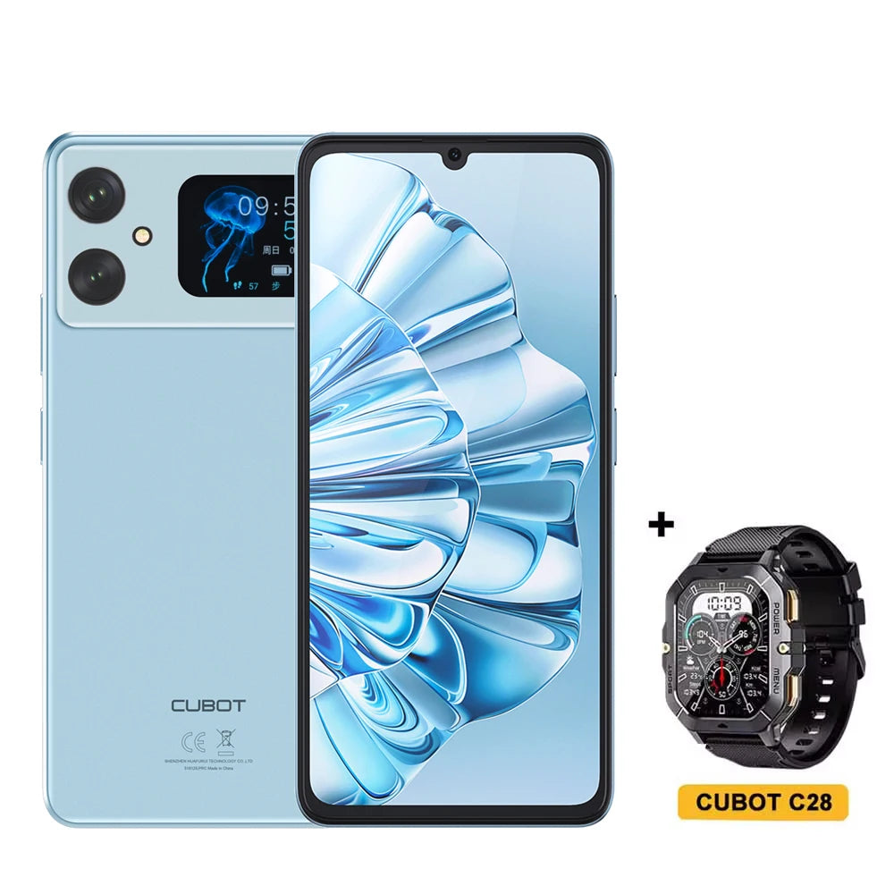 Cubot A20 Smartphone Android 14 — 12 Go RAM, 128 Go, Écran 6,74" 90Hz, 5100 mAh, 48 MP, 4G