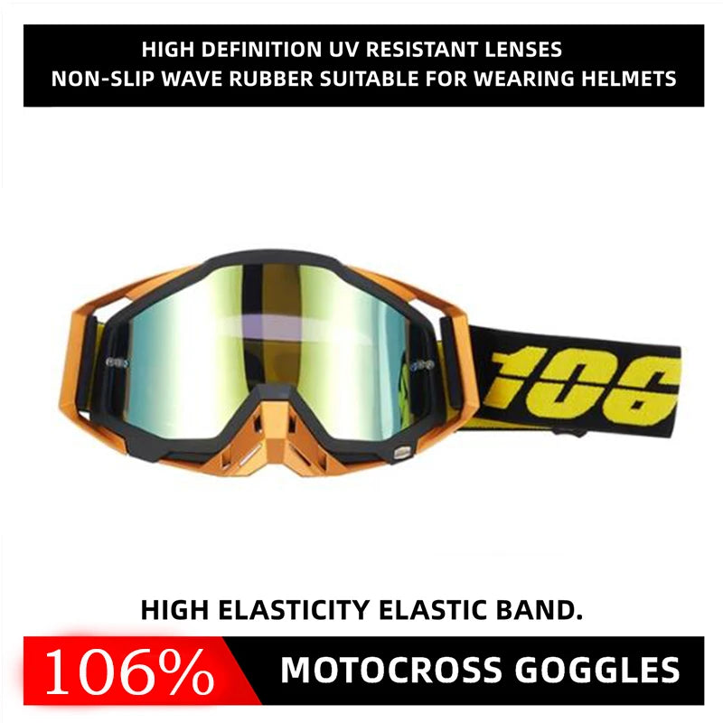 Motocross goggles, windproof and unbreakable glasses for ATV, UTV and off-road sports