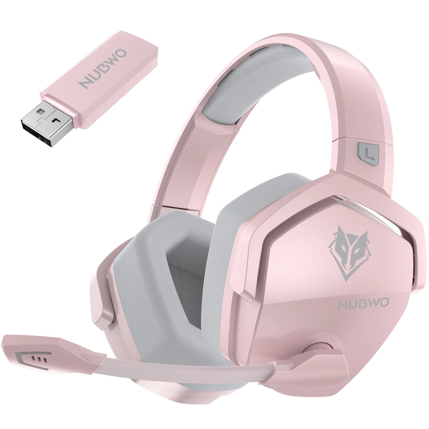 NUBWO G06 Dual Wireless Gaming Headset with Microphone for PS5, PS4, PC, Mobile, Switch 2.4GHz Bluetooth Wireless Headset