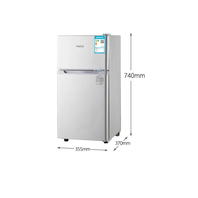 Refrigerador de primera clase, de bajo consumo energético, sin escarcha, congelador de gran capacidad de doble puerta, refrigerador para habitaciones de alquiler Z