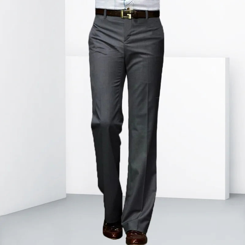 Men's casual mid-rise micro-flare pants, business bootcut, bell-bottom, astronomical FJJ, 4 seasons, new, 2024