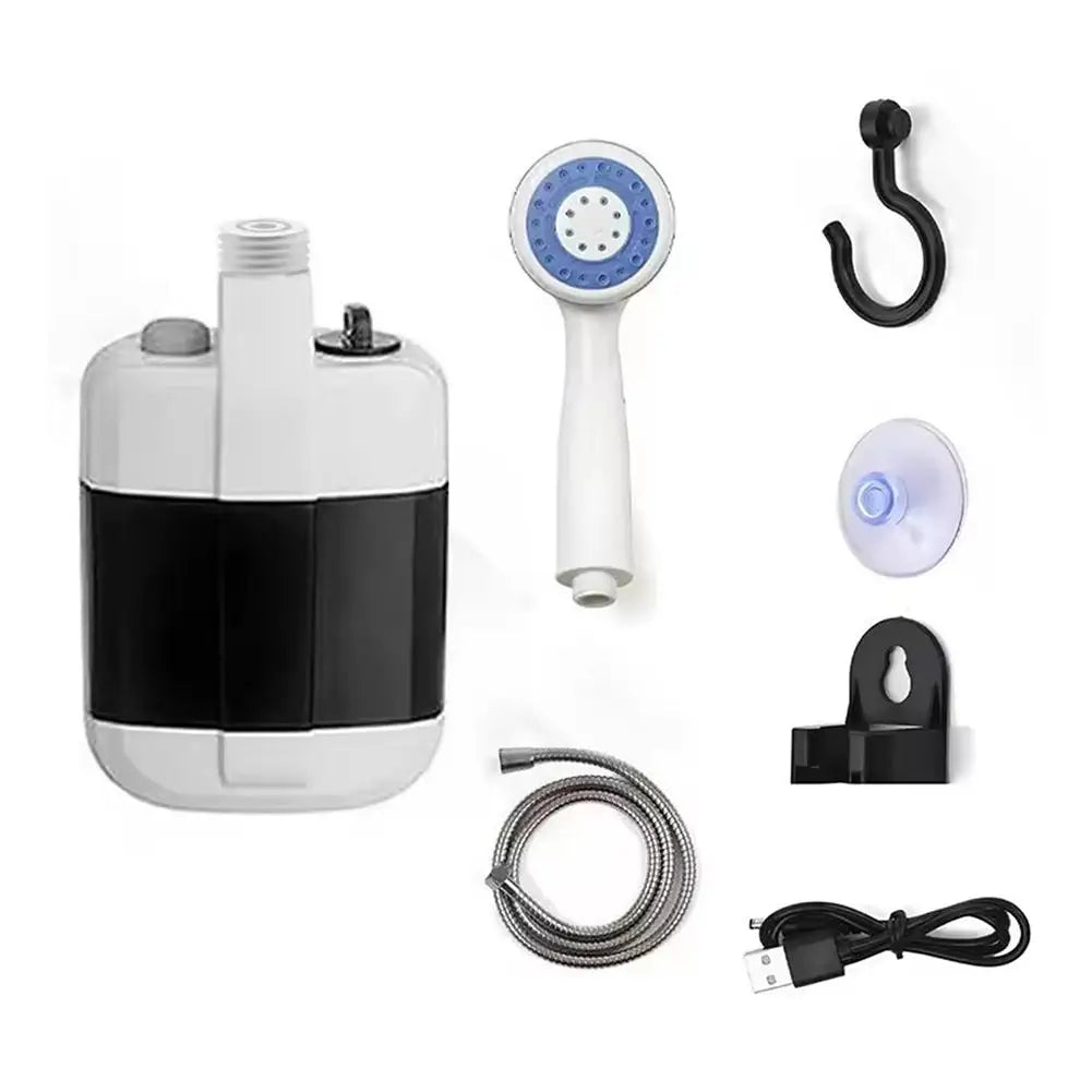 Douche de Camping Portable Rechargeable — Pompe Électrique pour Plage & Voyage
