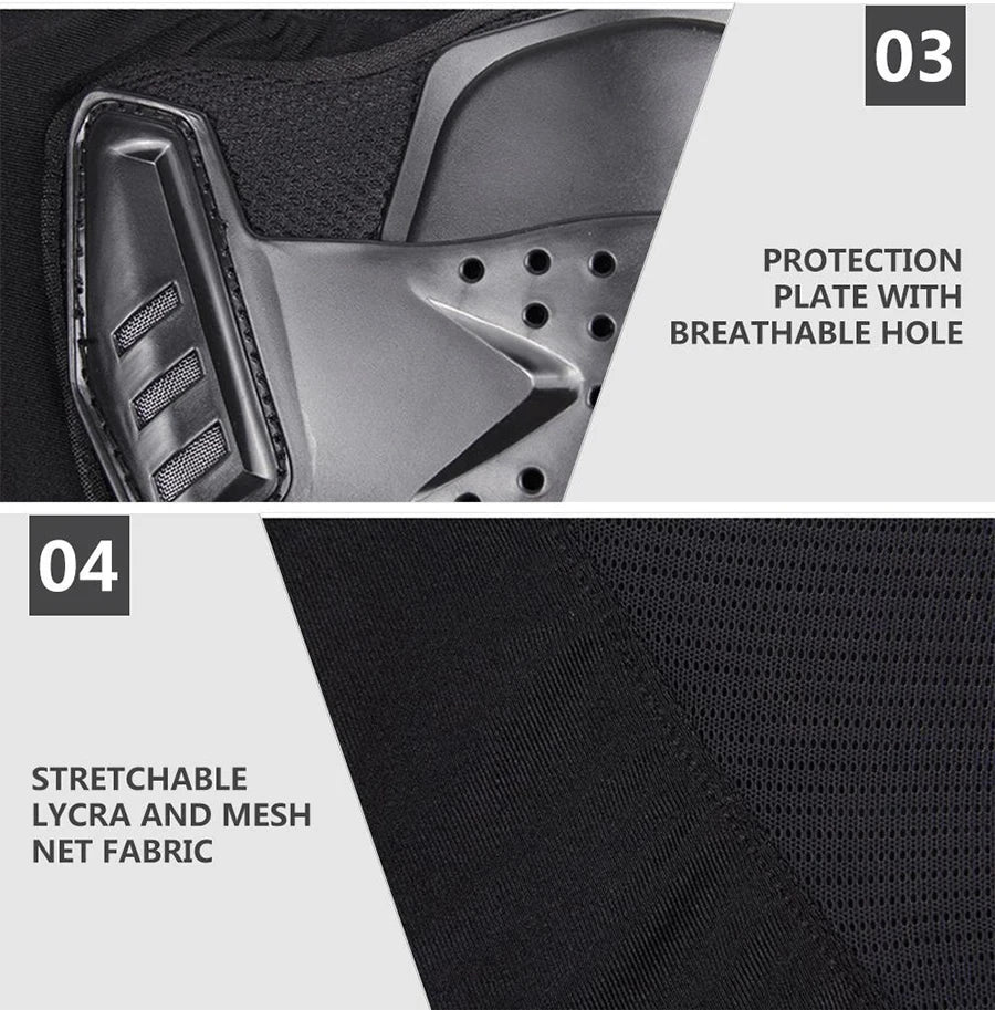 Veste de Motocross pour hommes, armure corporelle, armure de Moto, résistante à l'usure, Anti-chute, veste de course de vélo, Protection de Moto