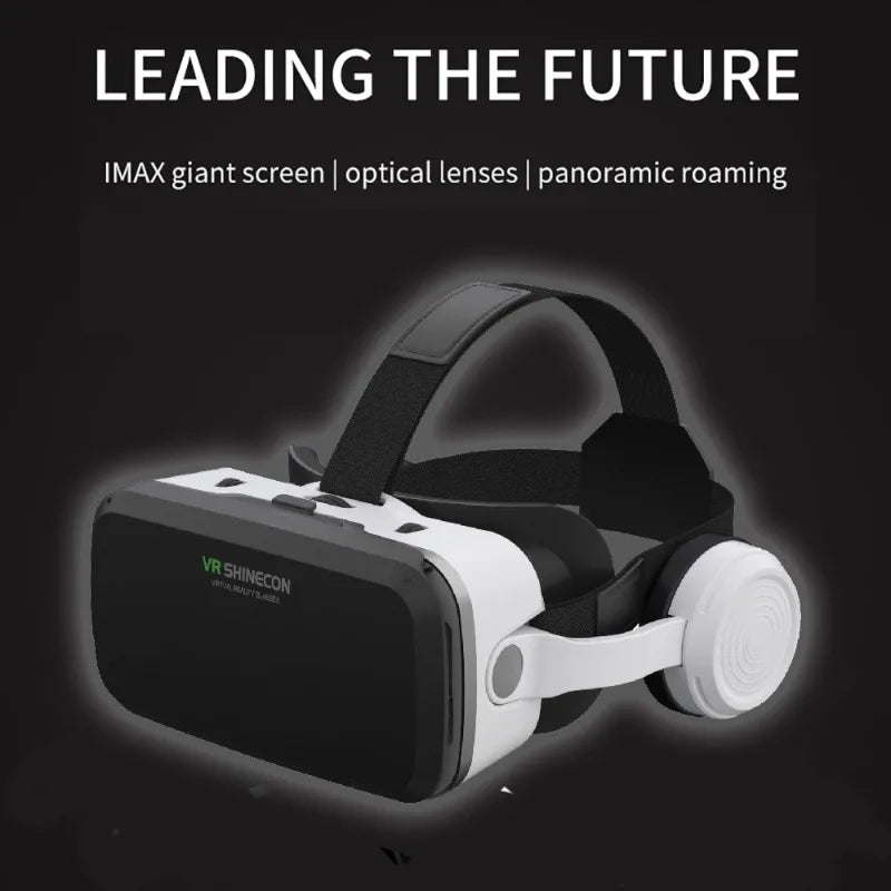 VR Shinecon Virtual Reality Headset 3D Glasses for Smartphone Smart Phone Binocular Headset Video Game Wirth Lens