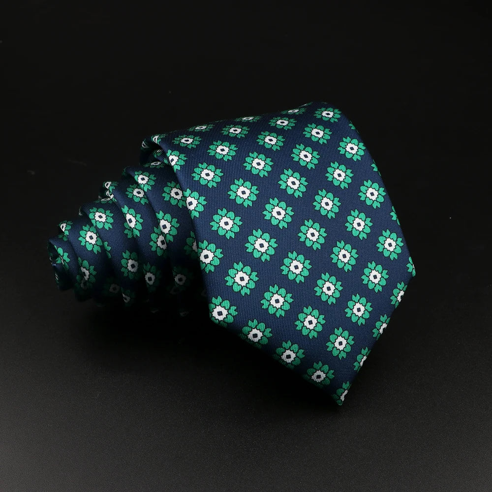 51 Estilos hombres corbatas de seda Jacquard a rayas a cuadros corbata floral accesorios uso diario camisa traje corbata regalo de fiesta de boda