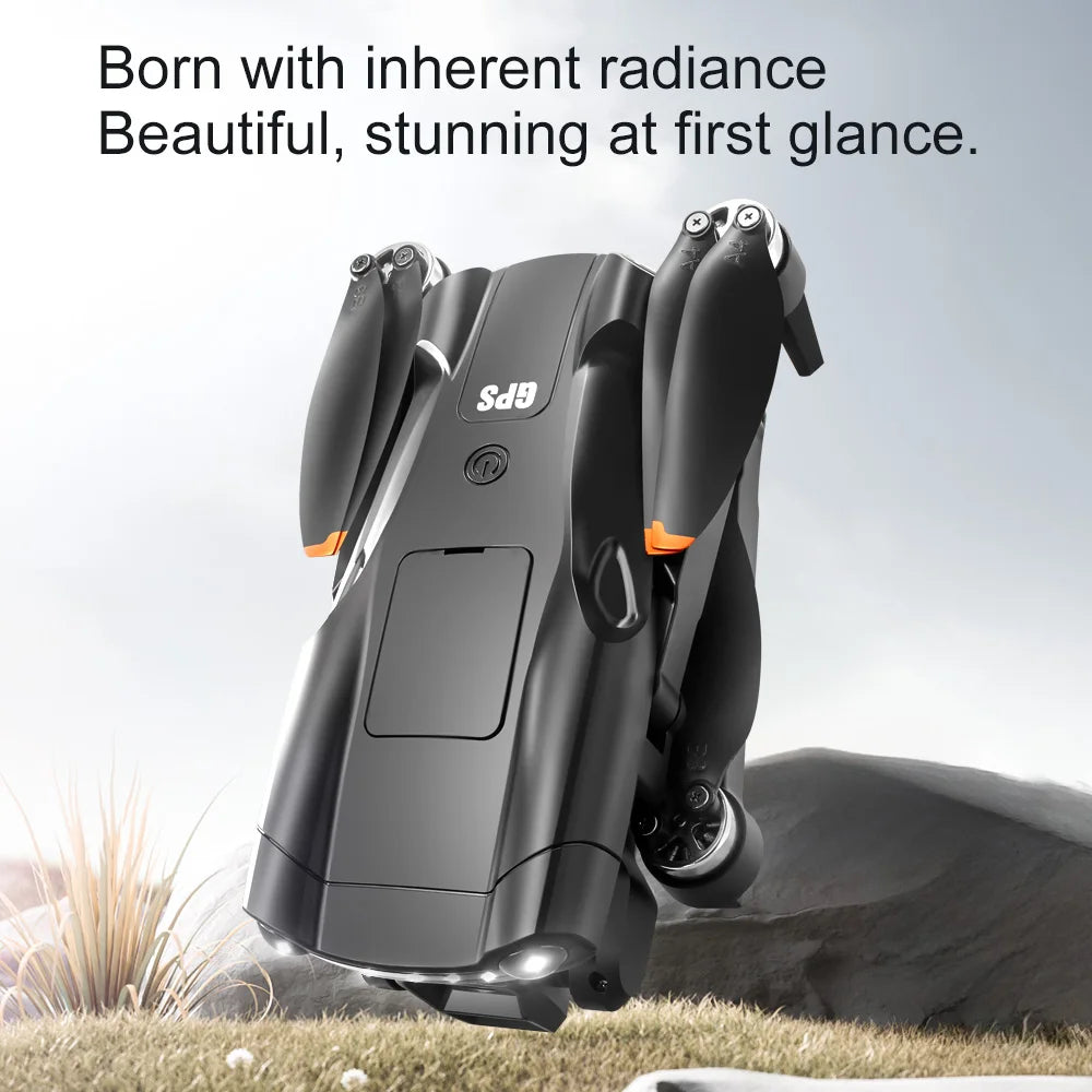 Drone GPS Lenovo V198Max 4K Profesional 8K HD Doble Cámara Motor Sin Escobillas 5G WIFI FPV RC Cuadricóptero Helicóptero con Pantalla Juguete